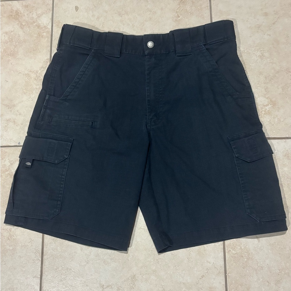 Men's Dickies Navy Blue Tactical Cargo Shorts Work Ripstop Multi Pocket Size 34
